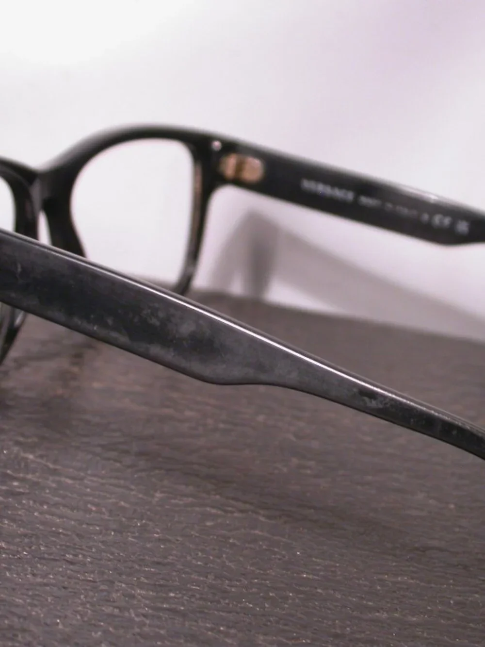 Authentic Versace Black and Gold Logos Frames Eyeglasses Made in Italy
